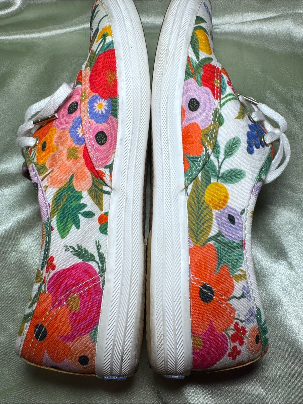 Keds Floral Rifle Paper Co. Canvas Low Top Sneakers WF60416 Womenβs Size 7.5β - Picture 4 of 8